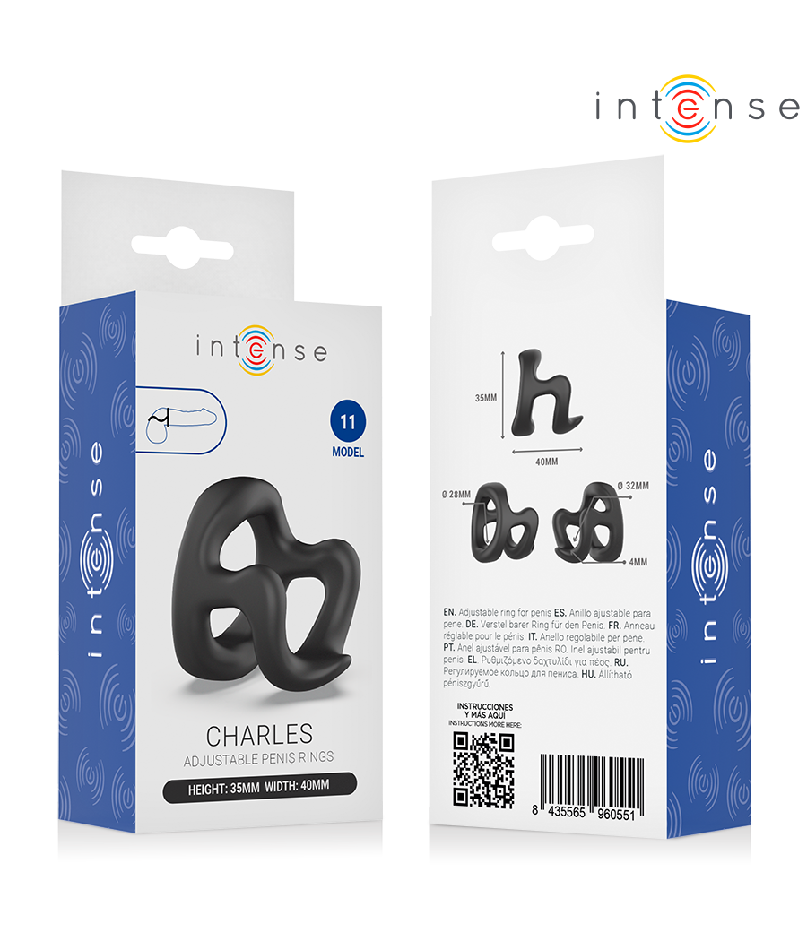 INTENSE - CHARLES ADJUSTABLE PENIS RING MODEL 11