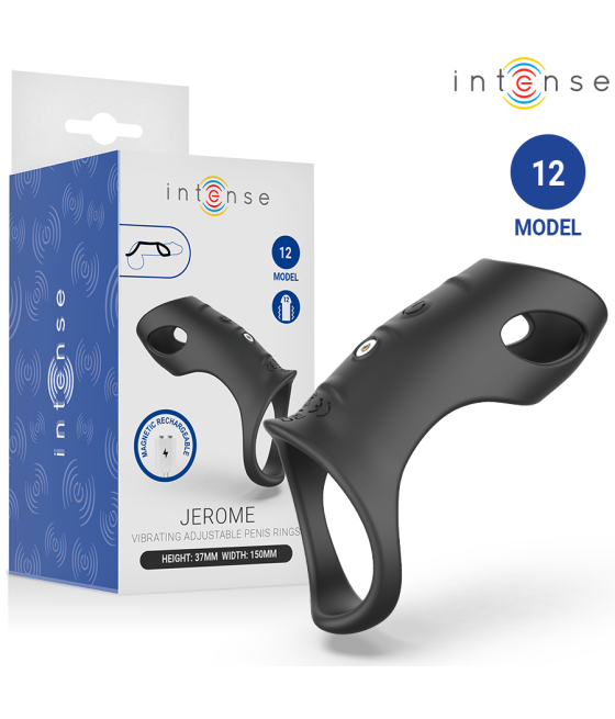 INTENSE - JEROME ANELLO PER PENE VIBRANTE REGOLABILE MODELLO 12