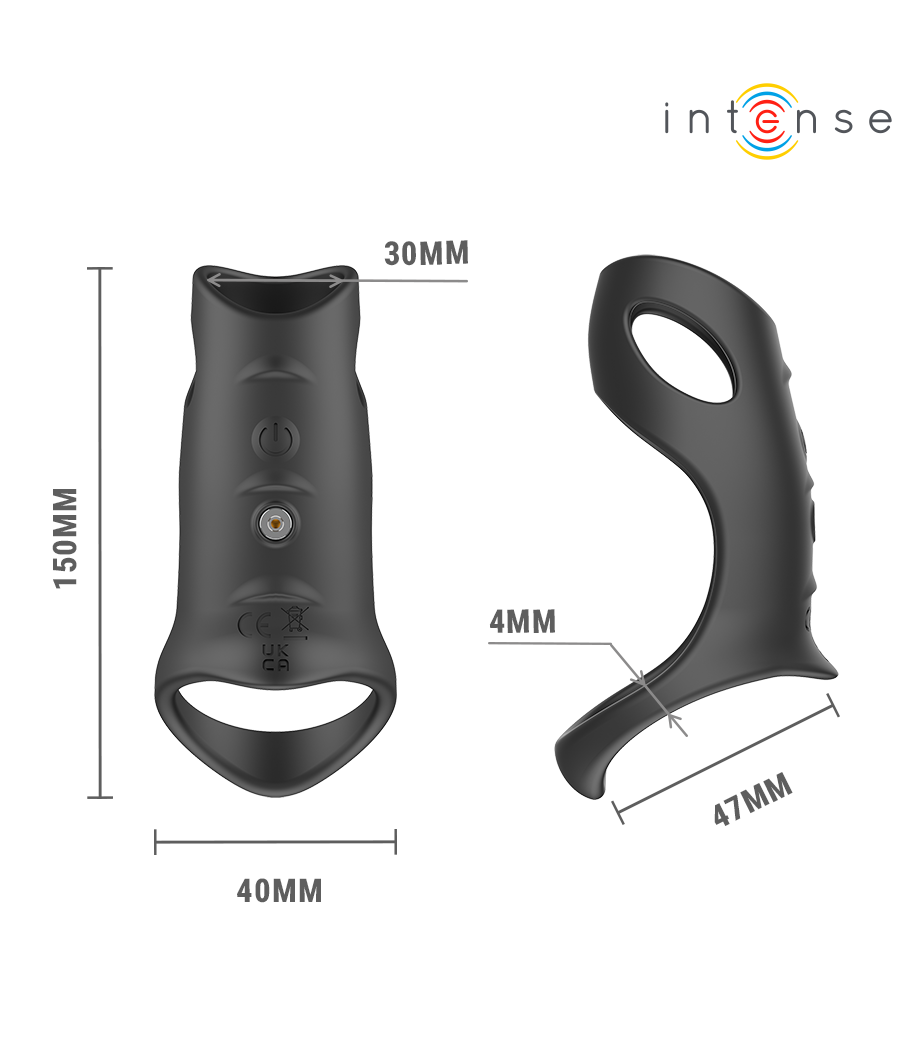 INTENSE - JEROME ANNEAU PÉNIS VIBRANT RÉGLABLE MODÈLE 12