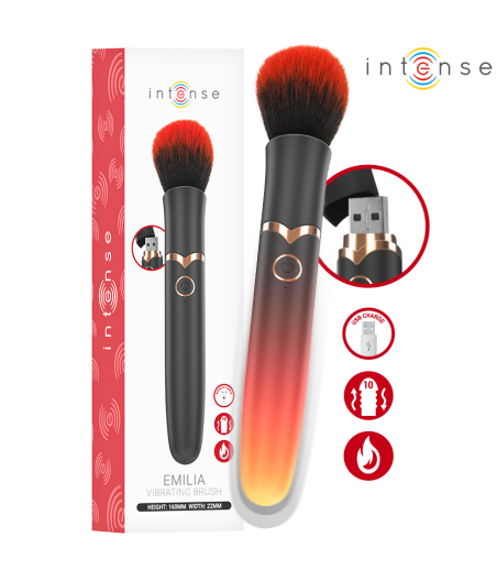 INTENSE - SPAZZOLA VIBRANTE EMILIA 10 VIBRAZIONI 16 CM