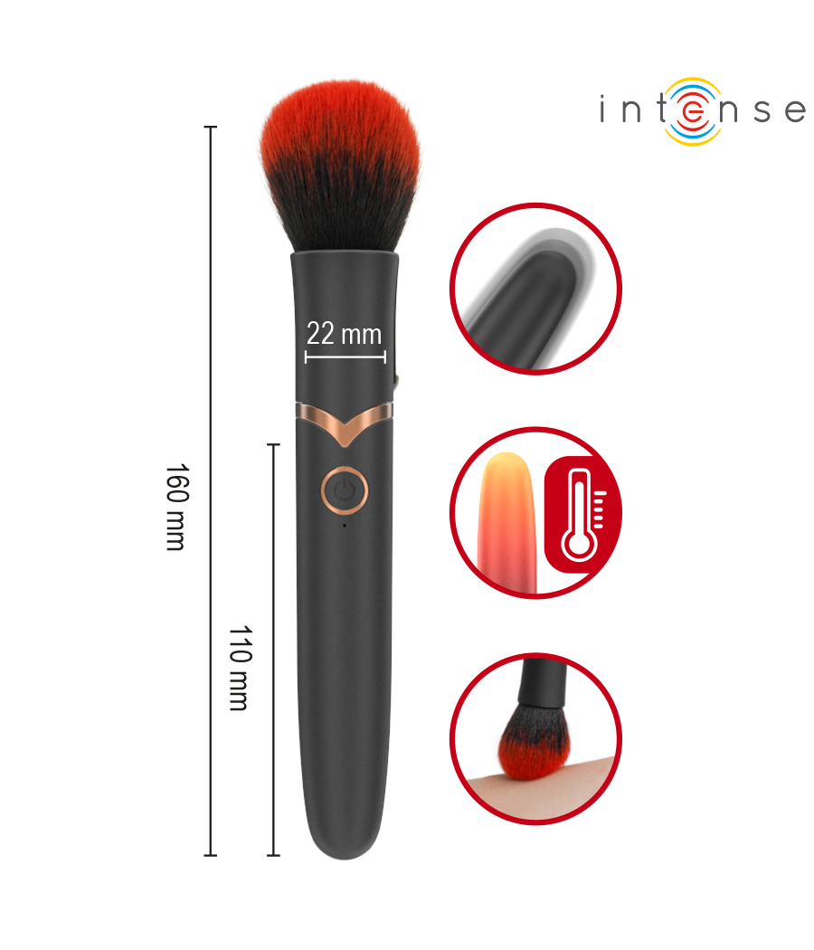 INTENSE - BROSSE VIBRANTE EMILIA 10 VIBRATIONS 16 CM