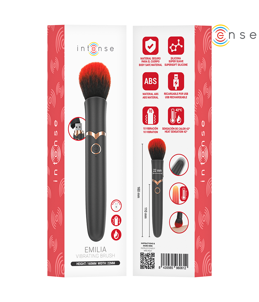 INTENSE - EMILIA VIBRATIONSBÜRSTE 10 VIBRATIONEN 16 CM
