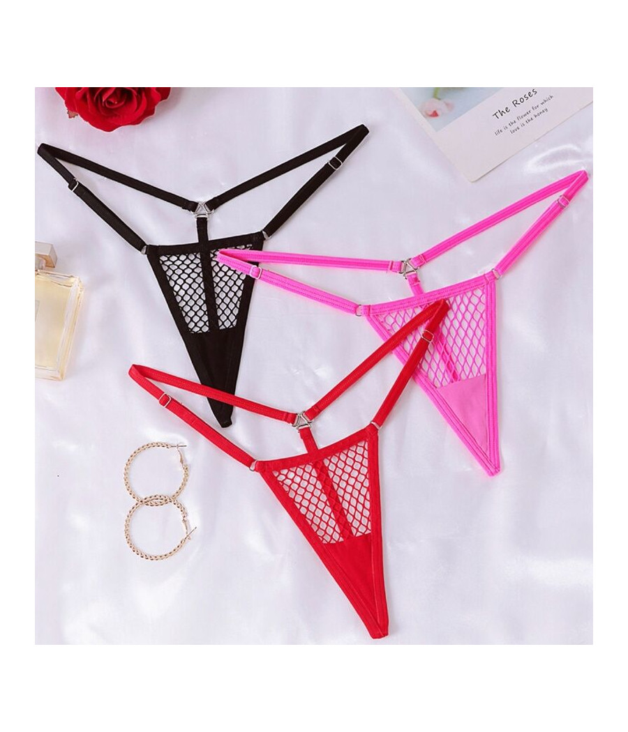 CHILIROSE - CR 4856 MICRO PERIZOMA REJILLA ROSA NEON L/XL