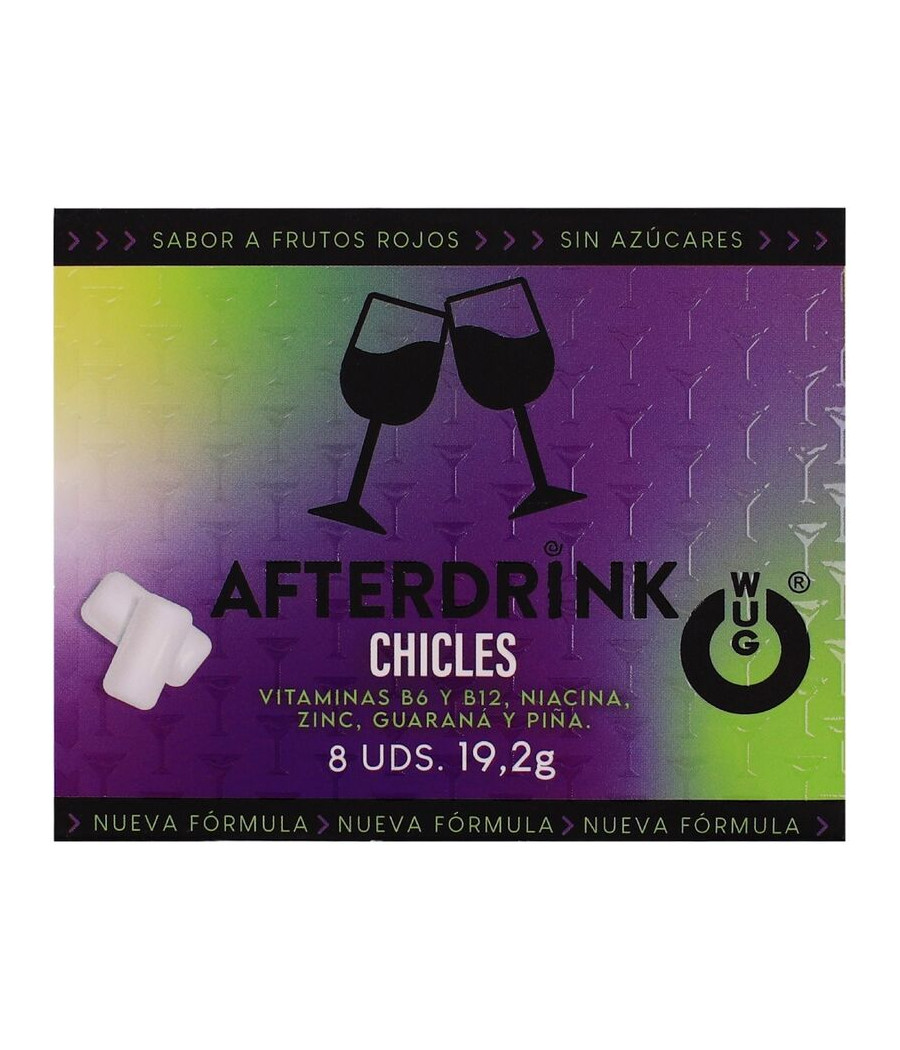 Chewing-gum WUG - Gueule de bois après l'alcool 8 unités