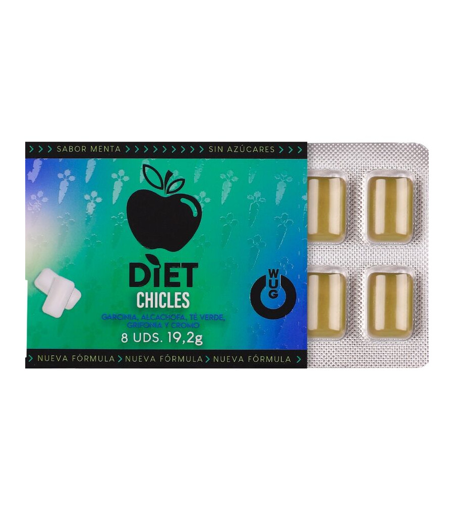 WUG DIET – ZUCKERFREIE, FUNKTIONELLE MINZE-KAUFSÄULCHEN, 8 STÜCK