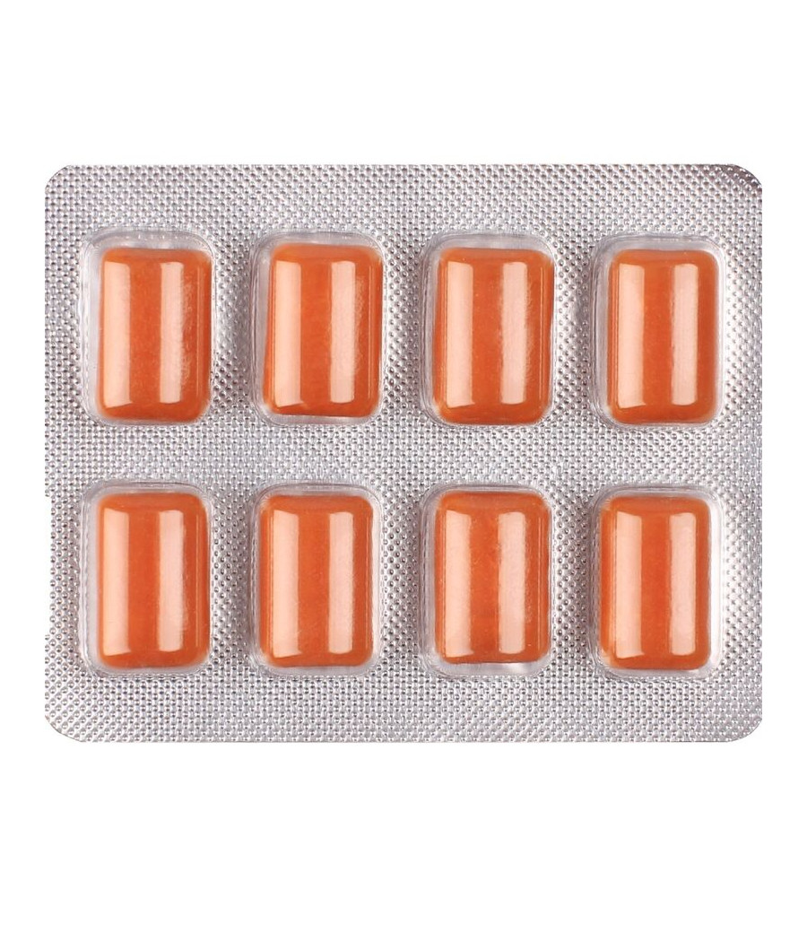 WUG SOLAR – Funktionelles Vitamin- und Zink-Kaugummi mit tropischem Fruchtgeschmack, 8 Stück pro Blisterpackung