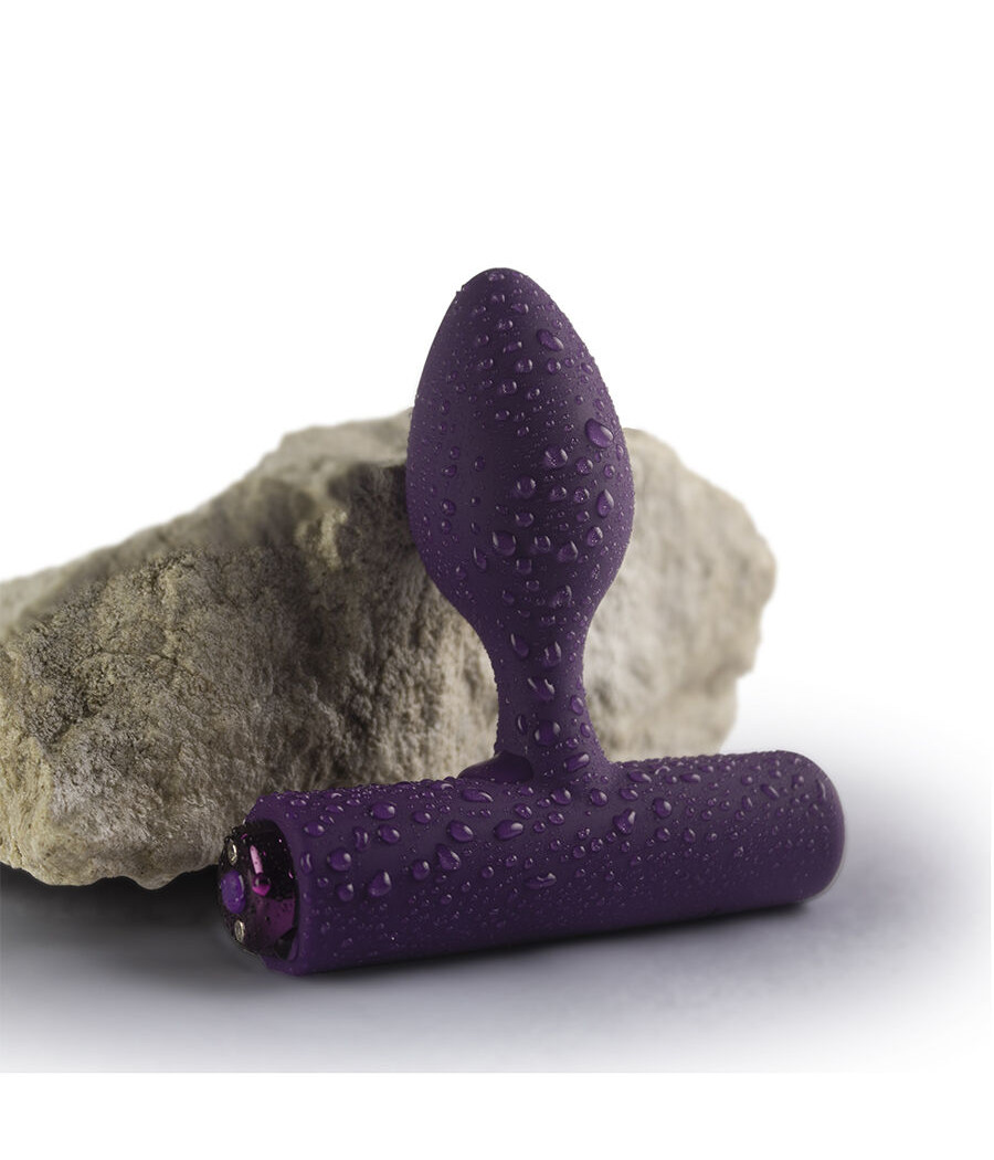 ROCKS-OFF - NOVA SOLARIS RECHARGEABLE SLIM & POWERFUL ANAL PLUG 16 FUNCTION PURPLE