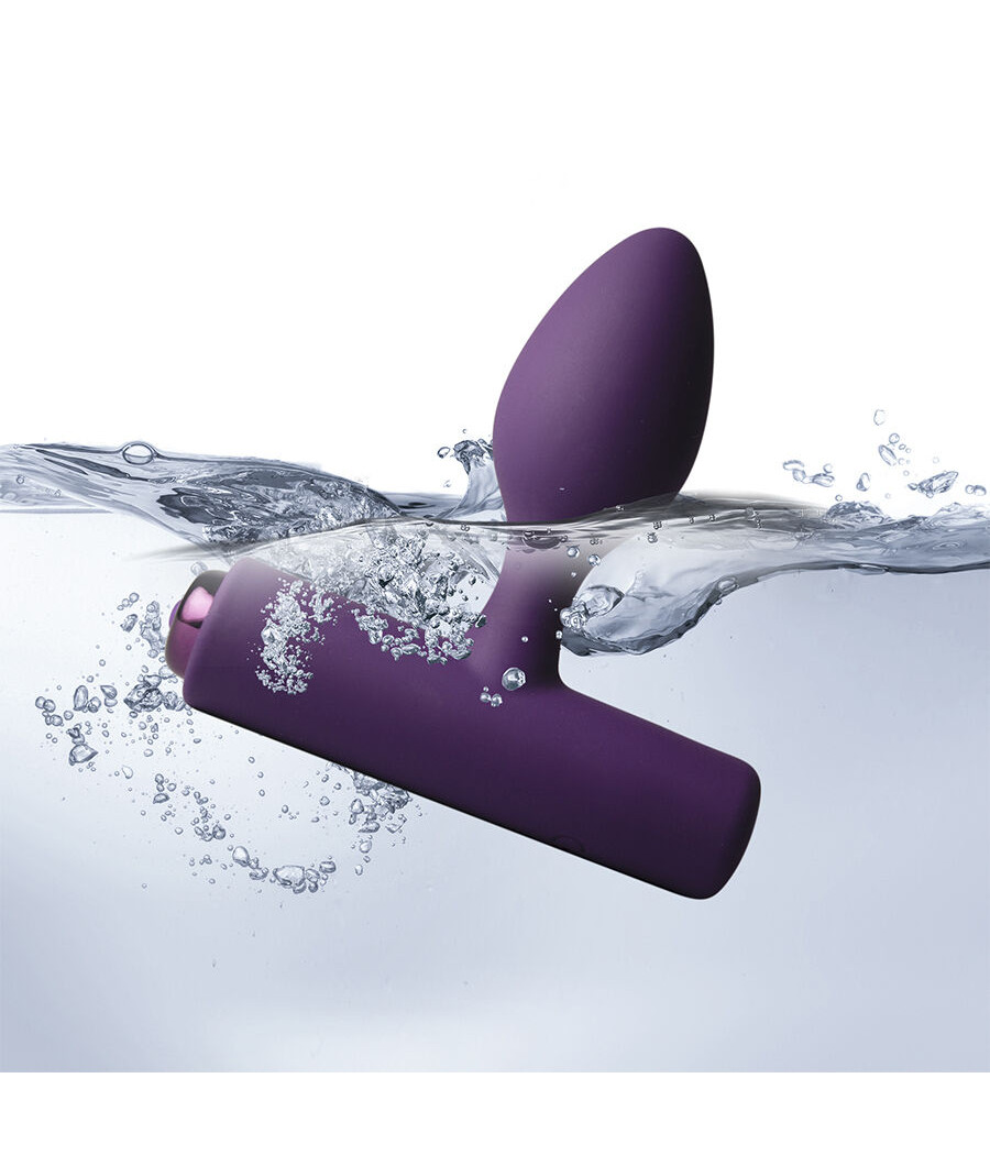 ROCKS-OFF - NOVA SOLARIS RECHARGEABLE SLIM & POWERFUL ANAL PLUG 16 FUNCTION PURPLE