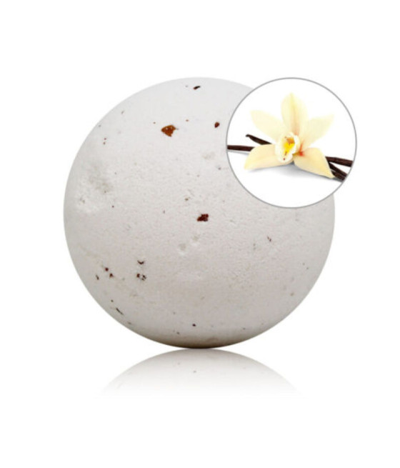 TALOKA - VANILLA SCENTED BATH BOMB WITH ROSE PETALS