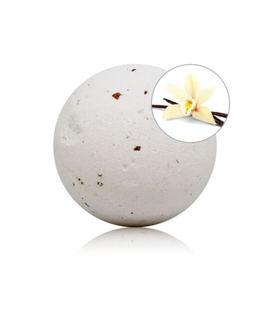 TALOKA - VANILLA SCENTED BATH BOMB WITH ROSE PETALS