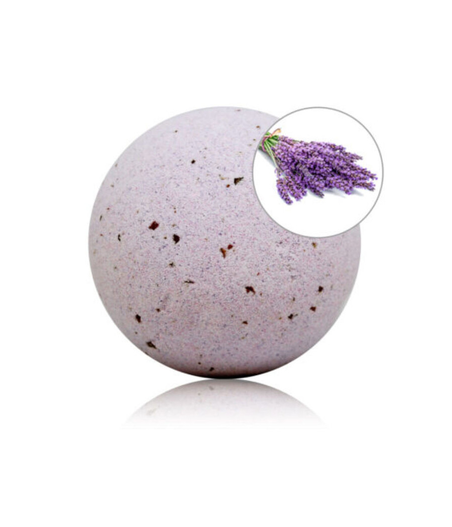 TALOKA - BOMBA DE BAÑO CON AROMA LAVANDA Y PÉTALOS DE ROSA