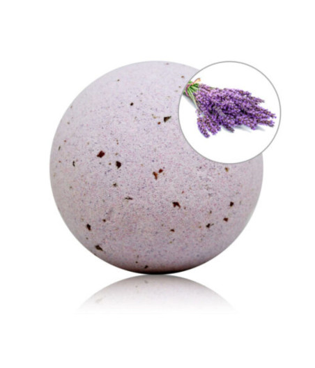 TALOKA - BOMBA DA BAGNO PROFUMATA ALLA LAVANDA CON PETALI DI ROSA