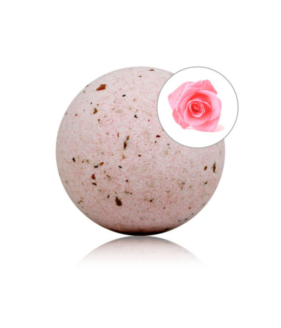 TALOKA - BOMBE DE BAIN PARFUMÉE AUX ROSES AUX PÉTALES DE ROSE
