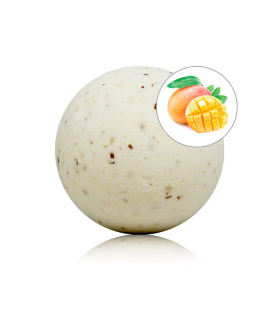 TALOKA - BOMBA DA BAGNO PROFUMATA AL MANGO CON PETALI DI ROSA