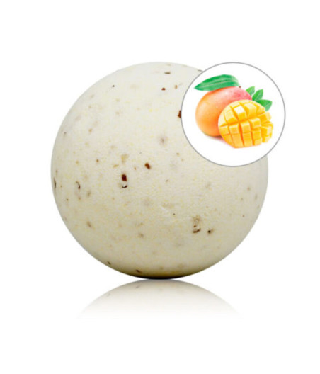 TALOKA - BOMBA DA BAGNO PROFUMATA AL MANGO CON PETALI DI ROSA