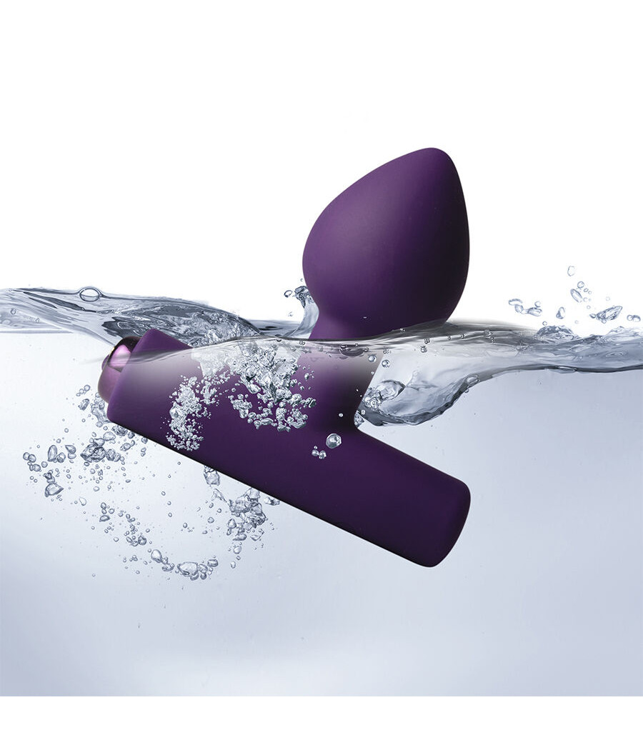ROCKS-OFF - MINI BAGUETTE RECHARGEABLE 16 FONCTIONS ROSE PIVOINE