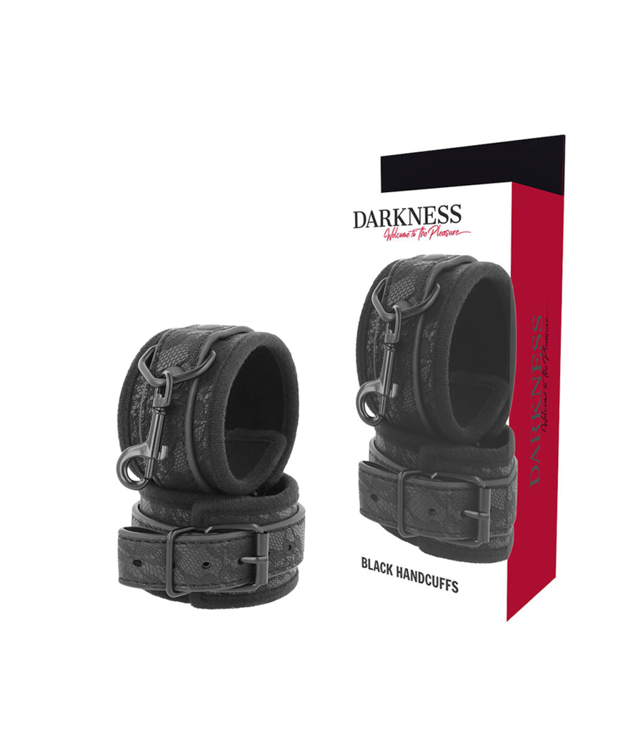 DARKNESS - LUXUS-BDSM-HANDSCHELLEN IN SCHWARZ