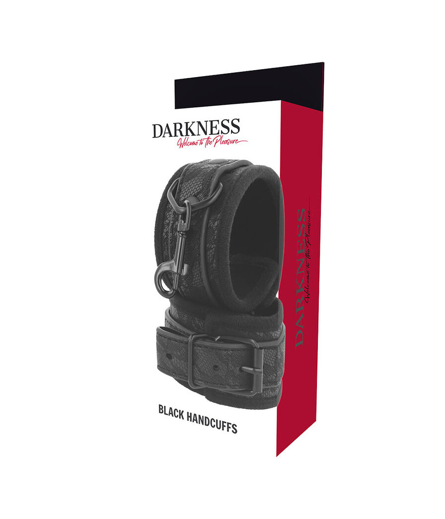 DARKNESS - LUXUS-BDSM-HANDSCHELLEN IN SCHWARZ
