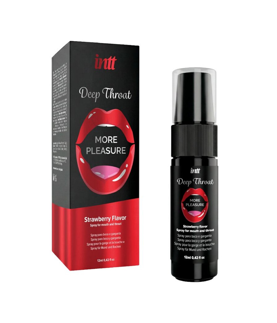 INTT - DEEP THROAT MORE PLEASURE SPRAY ORAL SABOR FRESA