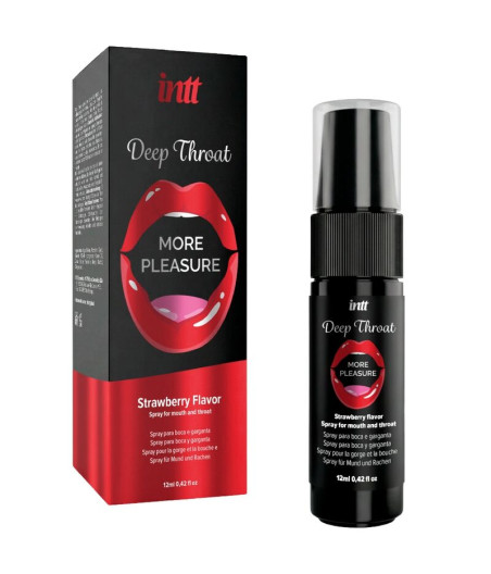 INTT - DEEP THROAT MORE PLEASURE SPRAY ORAL SABOR FRESA