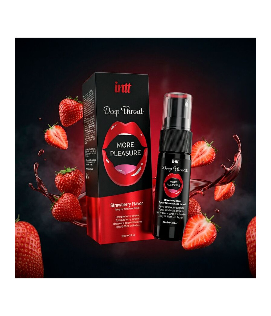 INTT - SPRAY ORAL PARA GARGANTA PROFUNDA COM MAIS PRAZER SABOR MORANGO