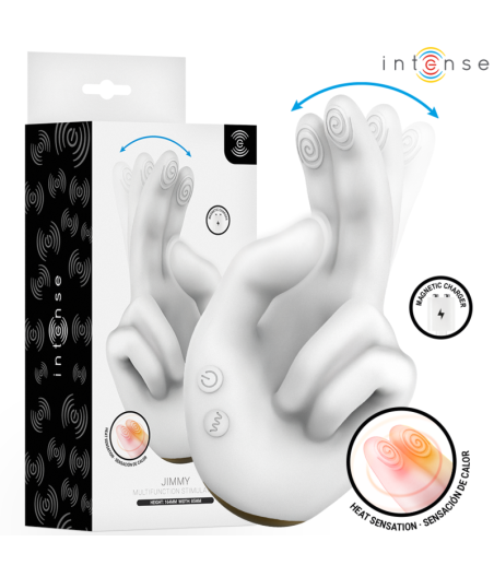 INTENSE - JIMMY STIMOLATORE MULTIFUNZIONE A FORMA DI MANO CON VIBRAZIONE E CALORE