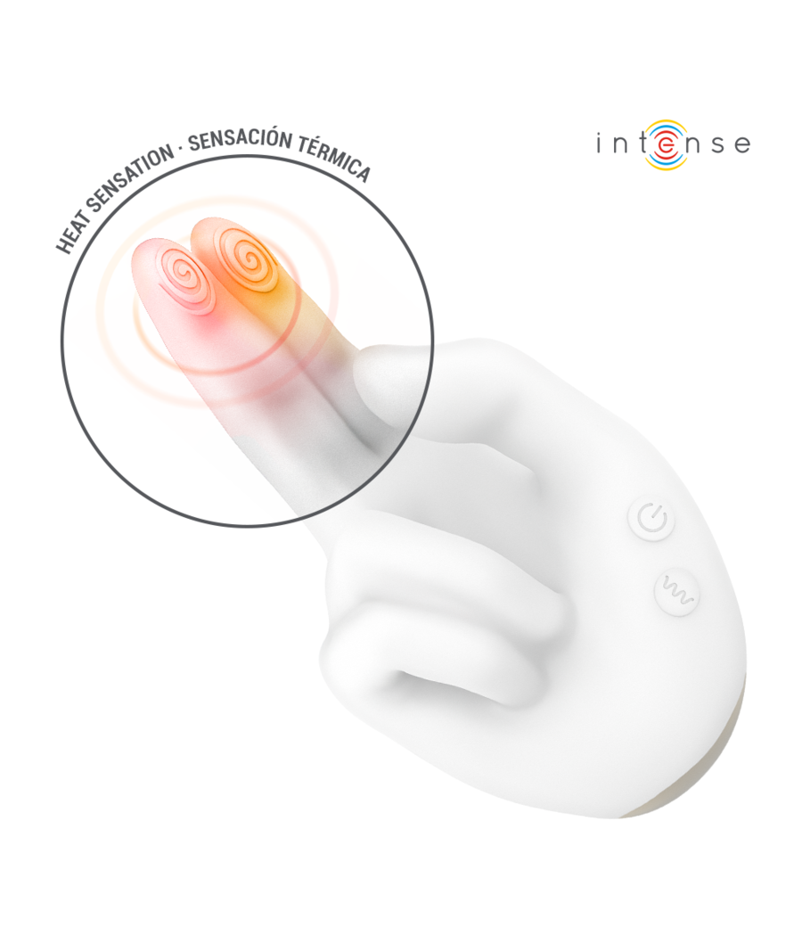 INTENSE - JIMMY STIMULATEUR MULTIFONCTION EN FORME DE MAIN AVEC VIBRATION ET CHALEUR