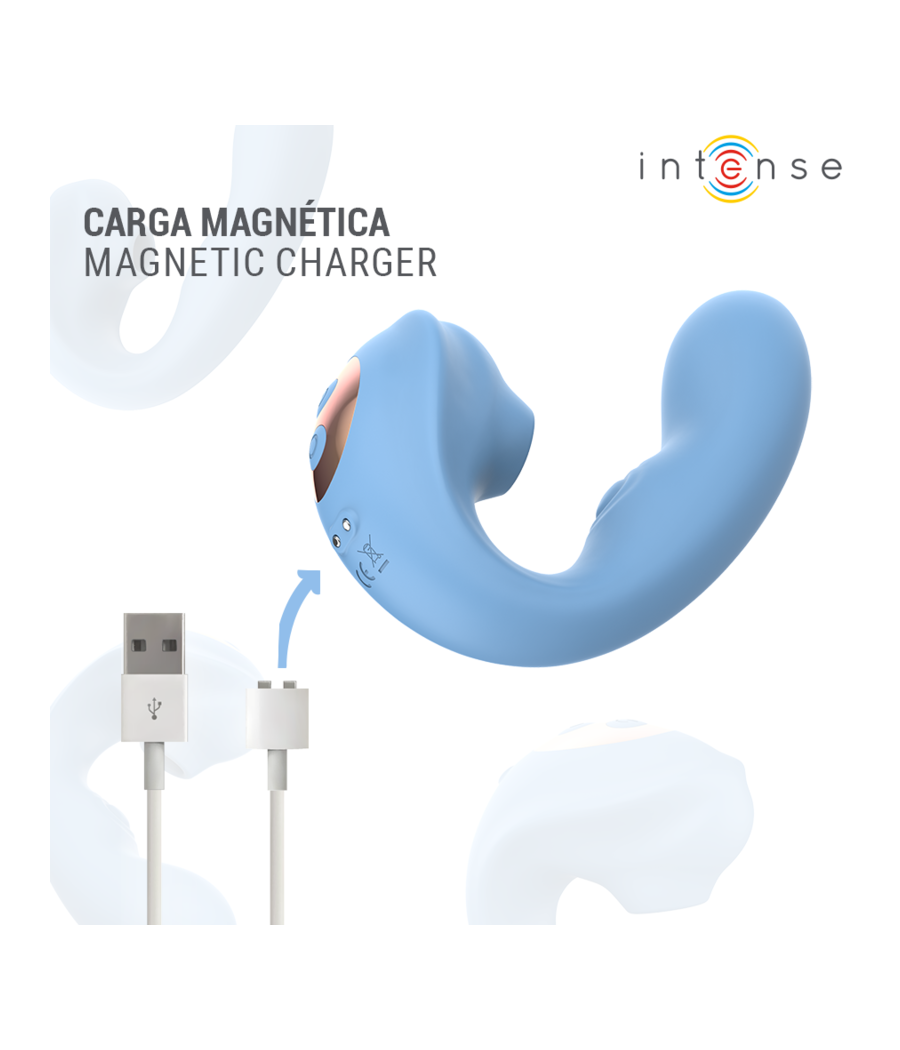 INTENSE - GINA STIMULATEUR CLITORIAL MULTIFONCTIONNEL BLEU