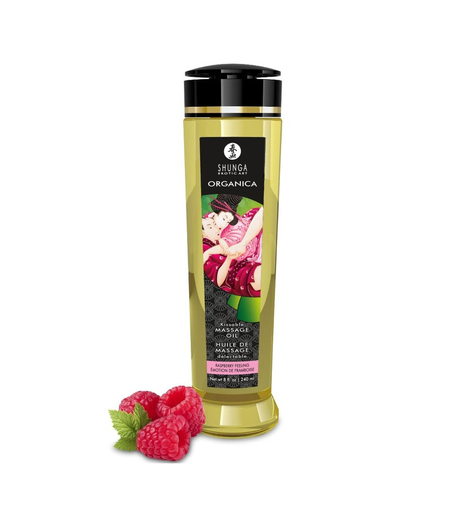 SHUNGA - OLIO DA MASSAGGIO BIOLOGICO AL LAMPONE 240 ML