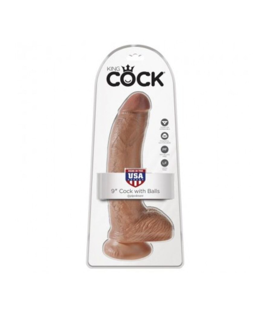 KING COCK - REALISTISCHER DILDO MIT HODEN 22,8 CM