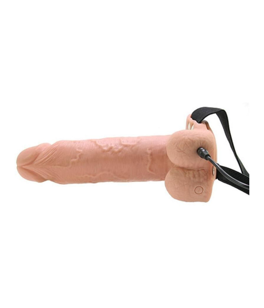 FETISH FANTASY SERIES - REALISTISCHER, VIBRIERENDER HOHL-STRAP-ON MIT HODEN, 17,8 CM