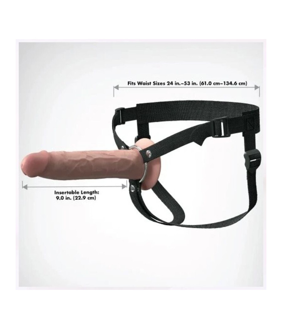 FANTASY X-TENSIONS - ARNÉS CON DILDO HUECO REALÍSTICO ELITE 24.1 CM