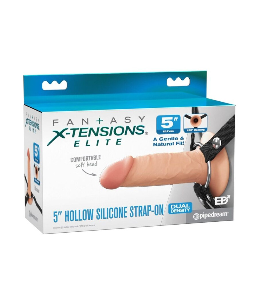 FANTASY X-TENSIONS - ARNÉS CON DILDO HUECO REALÍSTICO ELITE 12.7 CM