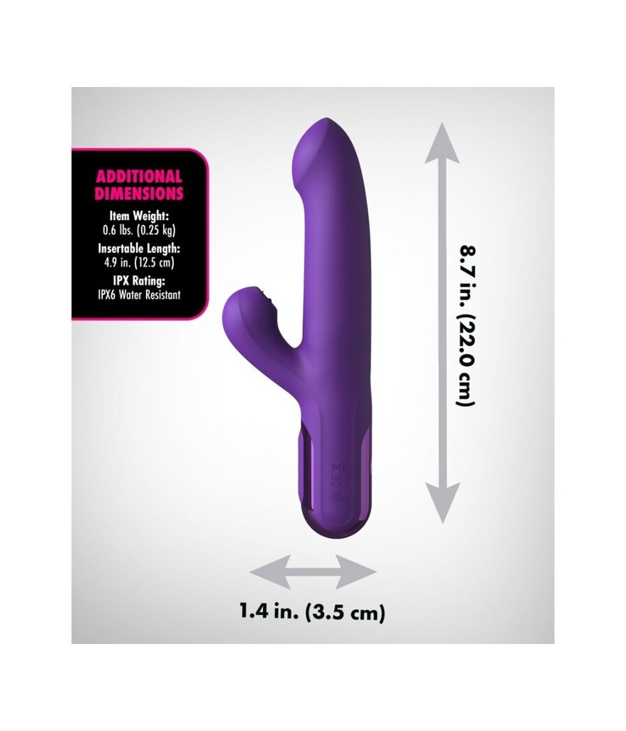FANTASY FOR HER - SUPER SONIX THRUSTER RABBIT VIBRATOR LILA