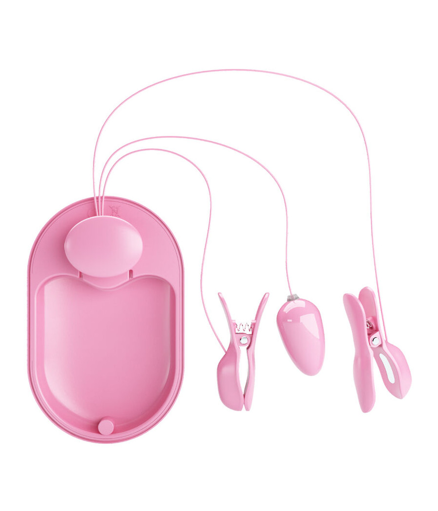 PRETTY LOVE - BOITE SURPRISE PINCES DÉLECTRO STIMULATION ROSE