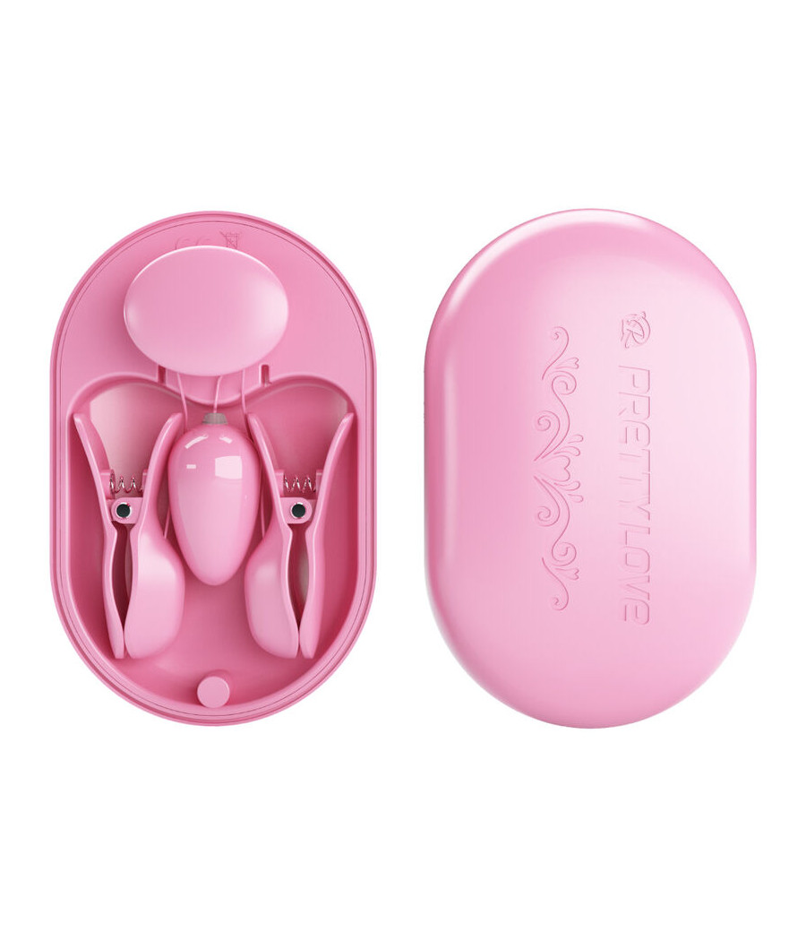PRETTY LOVE - BOITE SURPRISE PINCES DÉLECTRO STIMULATION ROSE