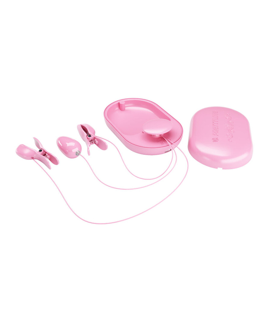 PRETTY LOVE - SURPRISE BOX PINZAS ELECTRO ESTIMULACION ROSA