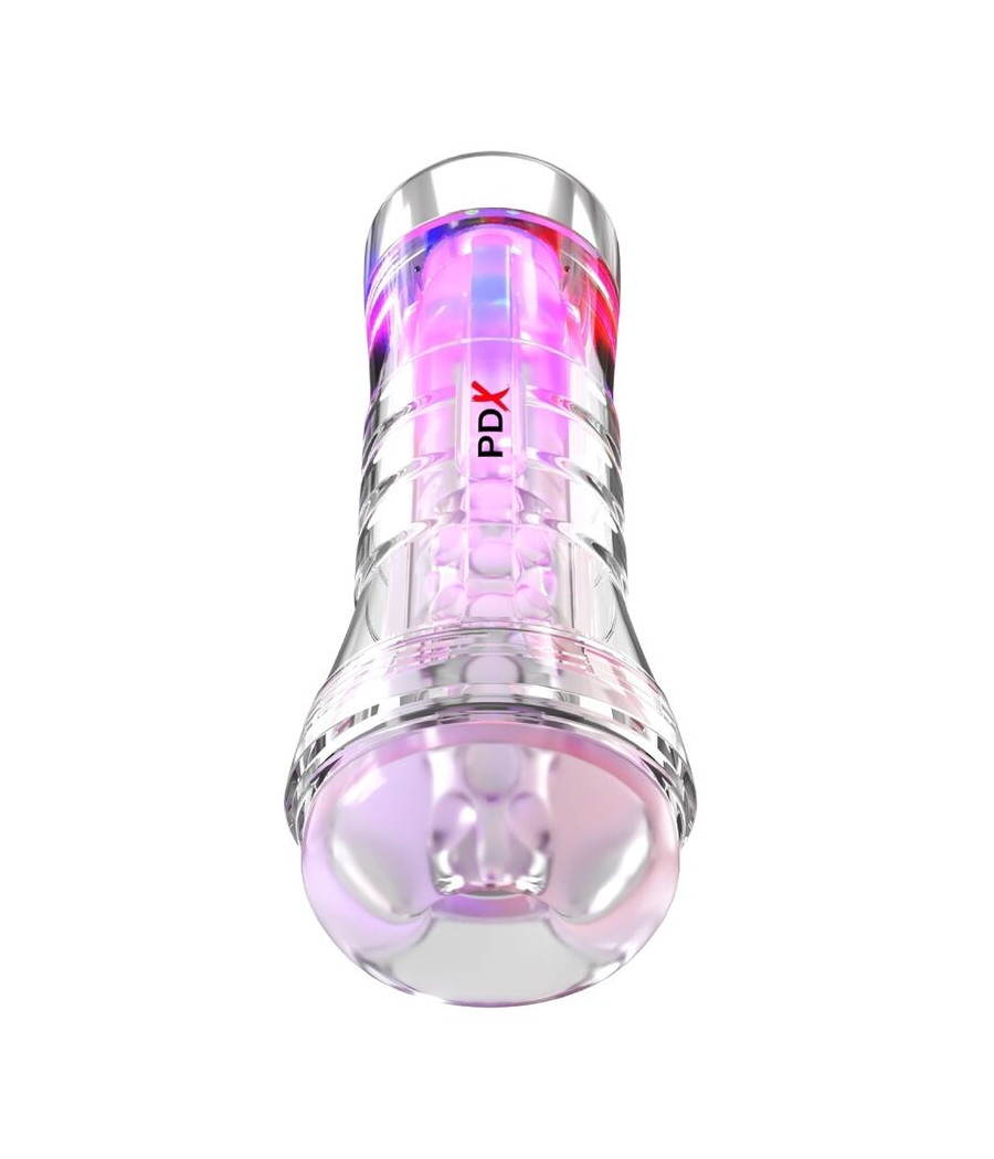 PDX ELITE - VIEWTUBE XXL LED TRASPARENTE STROKER 27,3 CM