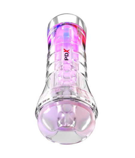 PDX ELITE - VIEWTUBE XXL LED TRANSPARENT STROKER 27,3 CM