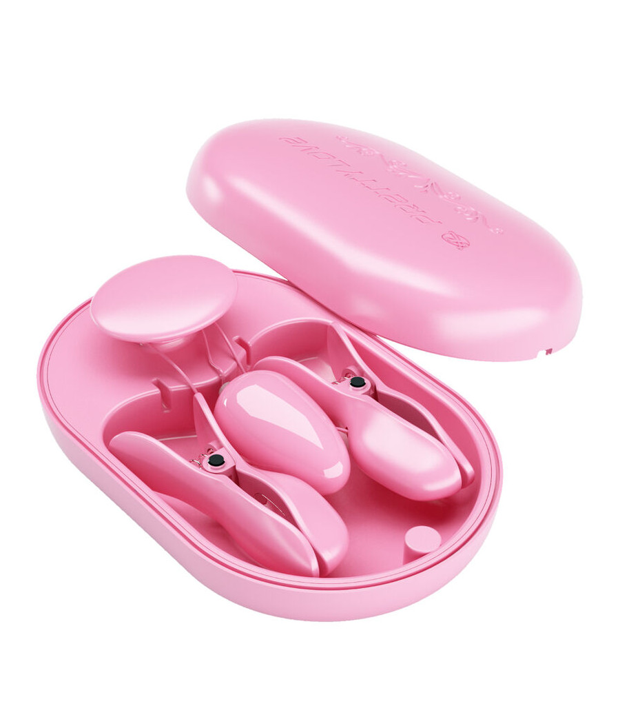 PRETTY LOVE - SURPRISE BOX PINZAS ELECTRO ESTIMULACION ROSA