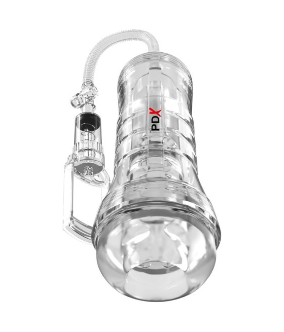 PDX ELITE - VIEWTUBE VAC XXL TRANSPARENTER STROKER MIT SAUGPUMPE 27,3 CM