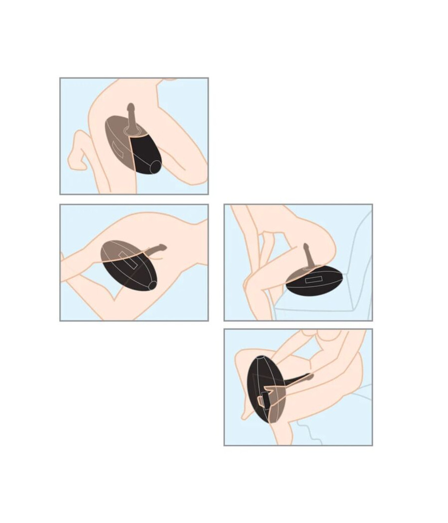 FETISH FANTASY SERIES - BODY DOCK BOULE GONFLABLE AVEC GODEMICHET NOIR 41,9 CM