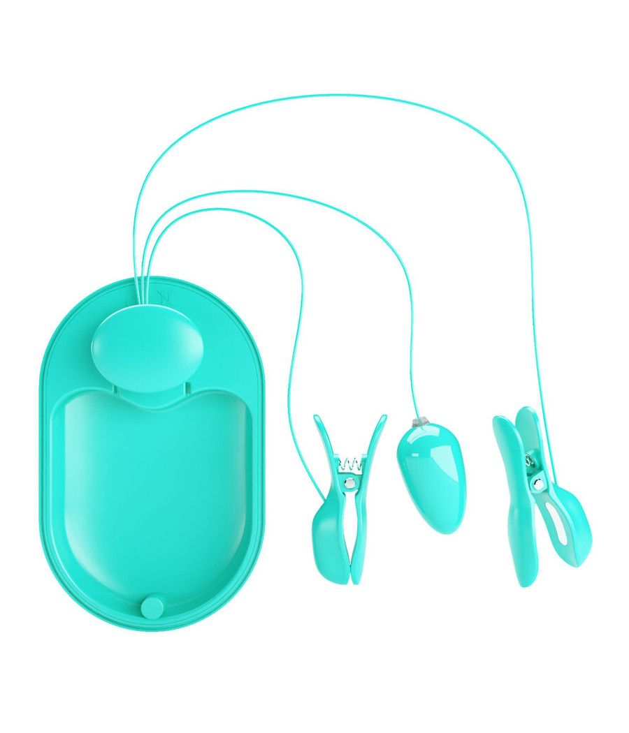 PRETTY LOVE - SCATOLA A SORPRESA PINZETTE PER ELETTROSTIMOLAZIONE BLU