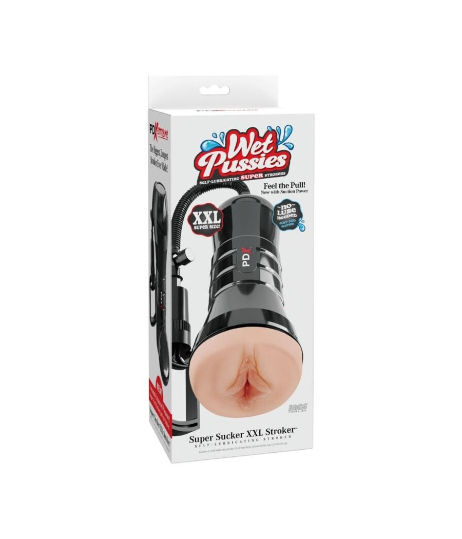 PDX EXTREME - WET PUSSIES SUPER SUCKER XXL LIGHT VAGINA STROKER WITH SUCTION 27.3 CM