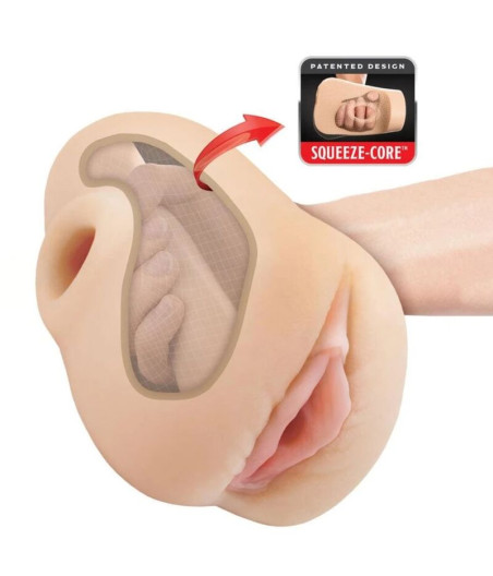 PDX PLUS - REALISTIC VAGINA PUSSY POUNDER SQUEEZE STROKER 18 CM