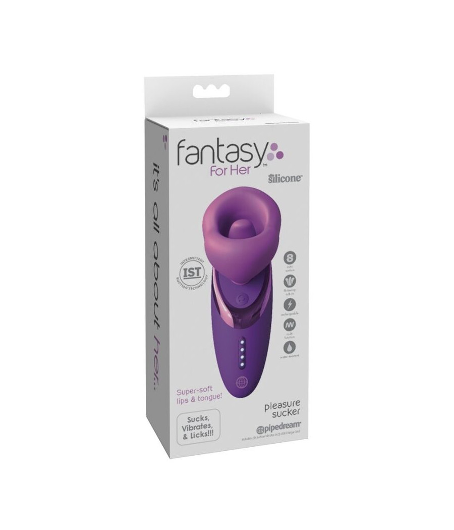 FANTASY FOR HER - VIBRADOR SUGIDOR DE PRAZER ROXO