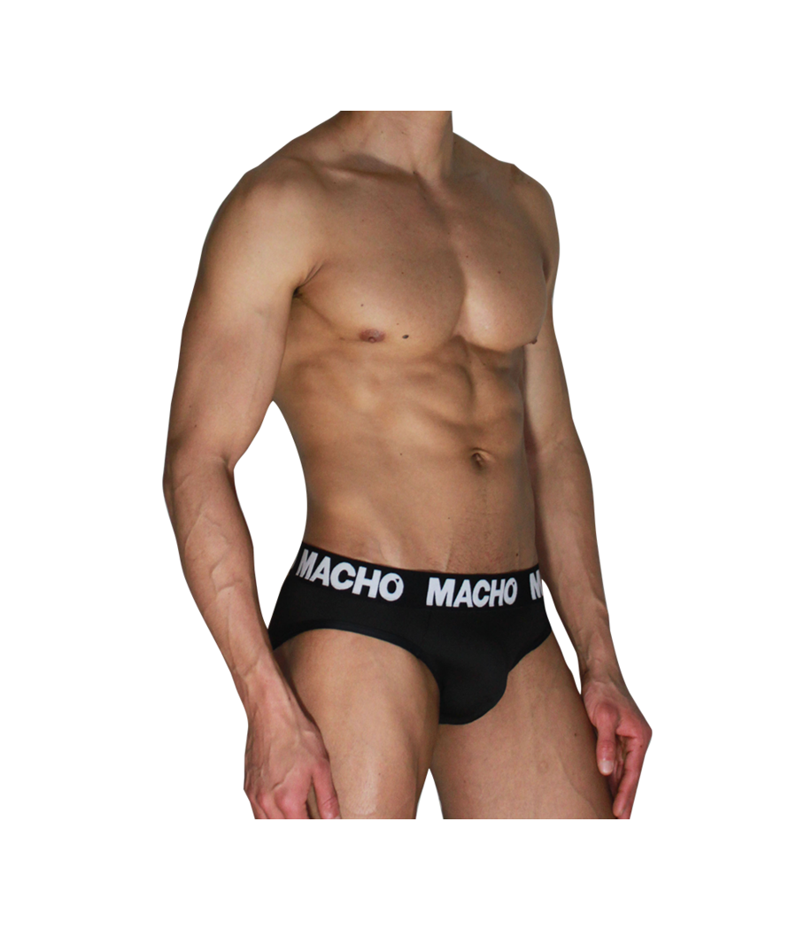 MACHO  - MCH007  CLASSIC SLIP BLACK + BLACK L
