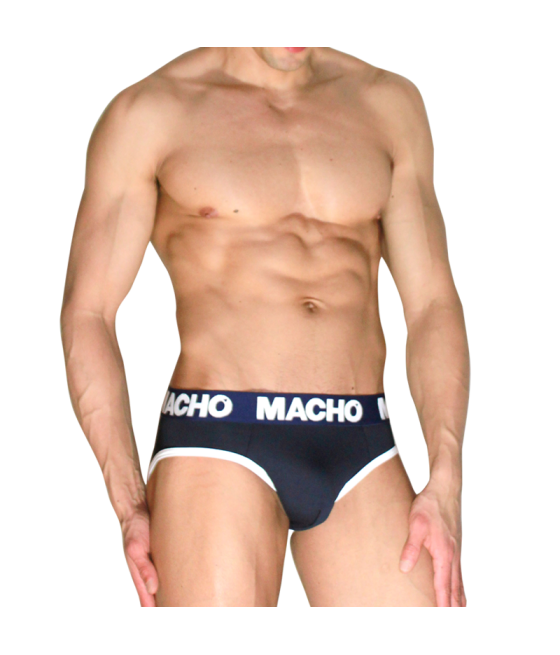 MACHO - MCH008 Slip classique bleu marine L