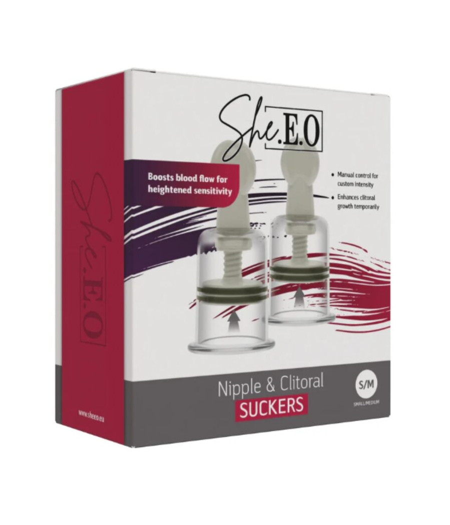 SHE.E.O - SUCCIONADORES PARA PEZONES Y CLÍTORIS S/M