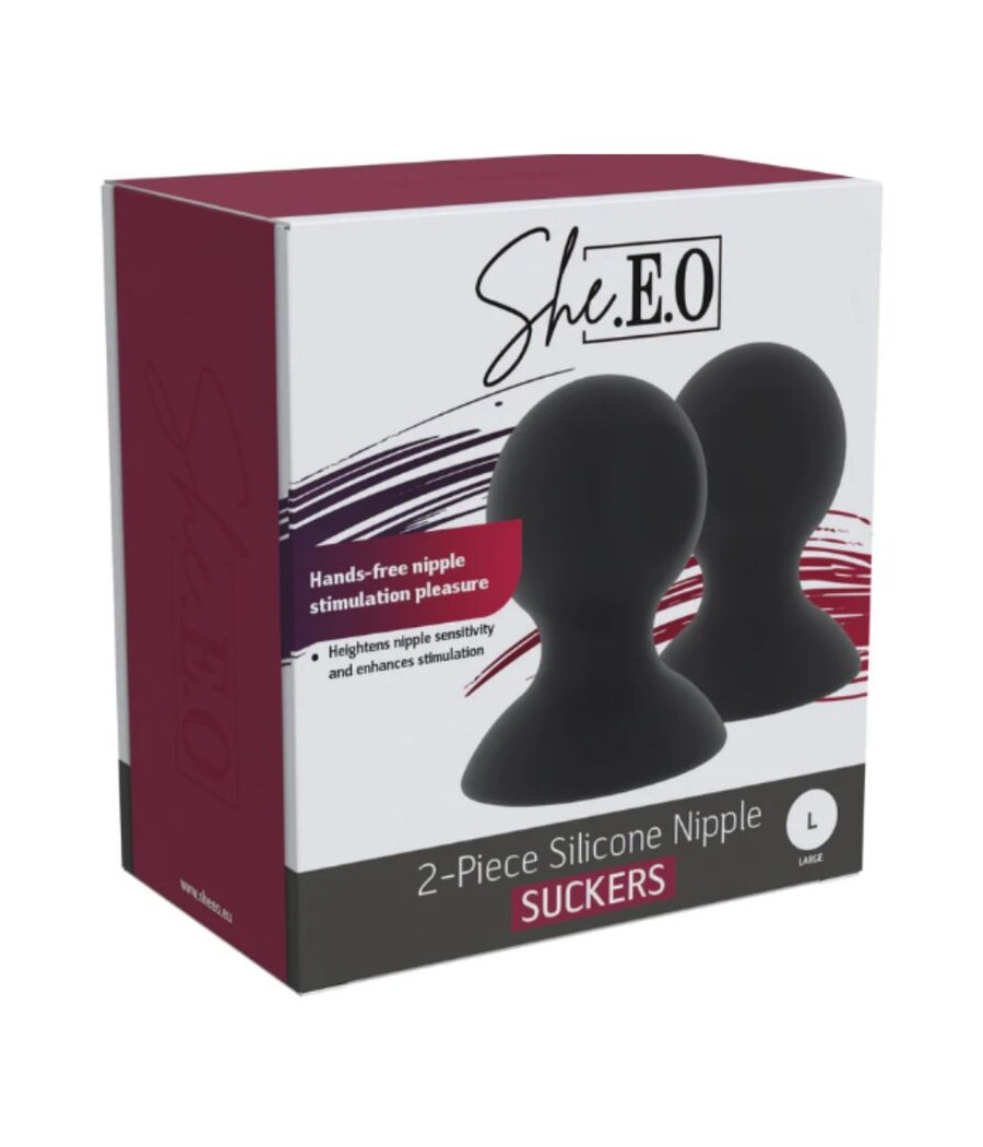 SHE.E.O - SILICONE NIPPLE SUCTION CUPS L